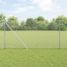 vidaXL Kerítés Készlet 2 db Galvanizált acél 25 méter Tartós építőanyag