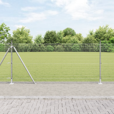 vidaXL Kerítésoszlop Készlet 2 db Galvanizált acél 10 m x 1 m Tartós építőanyag