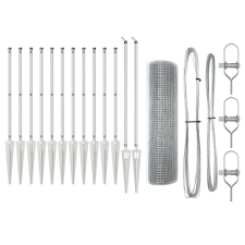 vidaXL Kerítésoszlop Készlet 2 db Horganyzott Horganyzott acél Nagy (3351950) építőanyag