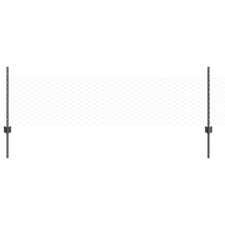 vidaXL Kerítésoszlopok 11 db U-Channel Szürke 60 cm Acél (3336884) építőanyag