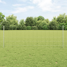 vidaXL Kerítésoszlopok 11 db U-csatorna 80 cm Horganyzott acél építőanyag