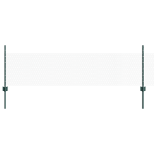 vidaXL Kerítésoszlopok 11 db U-csatornaszerű Zöld 60 cm Acél (3336776) építőanyag
