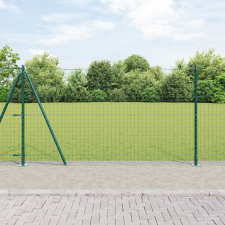 vidaXL Kerítésoszlopok Talplettel 13 db Ø32mm 78,5cm Horganyzott Acél kerti bútor