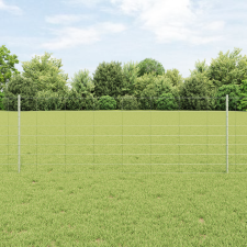 vidaXL Kerítéstartók 11 db U-csatorna 80 cm Horganyzott acél építőanyag