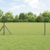 vidaXL Kerítoszlopok 2 pcs Szürke 120 cm Porszórt Acél