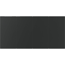 vidaXL Kert étkező szett párnával 5 pcs Fekete polirattan (3261673) kerti bútor