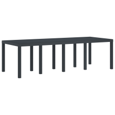 vidaXL Kertasztal Antracit 250x100x73 cm Poly Rattan (3378516) kerti bútor