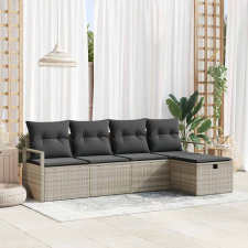 vidaXL Kerti Kanapé Szett 5 pcs Világosszürke 230 x 117 x 85 cm kerti bútor