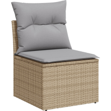 vidaXL Kerti Kanapé Szett párnával 11 pcs Beige és Világosszürke (3364847) kerti bútor