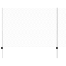 vidaXL Kerti Oszlopok 10 db U-Channel Szürke 160 cm Acél (3336838) építőanyag