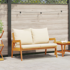 vidaXL Kerti Pad párnákkal 115x65x71 cm Tömör Akácfa kerti bútor
