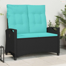 vidaXL Kerti pad párnával 105 x 60 x 112 cm acél kerti bútor