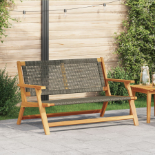 vidaXL Kerti pad Szürke 122x76x73.5 cm Tömör akácfa kerti bútor