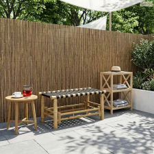 vidaXL Kerti pad Természetes 80 x 38 x 40 cm Bambusz kerti bútor