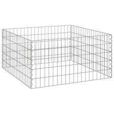 vidaXL Kertikomposztáló 100x100x50 cm Rozsdamentes Acél Négyzet (42010830) építőanyag