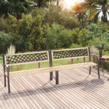vidaXL két kínai fenyőfa kerti pad 238 cm kerti bútor