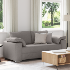 vidaXL Kétfős kanapé Barna 140 cm Szövet bútor