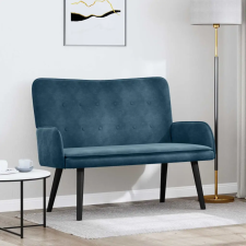 vidaXL Kétfős Kanapé Kék 115 x 61 x 87 cm Bársony bútor