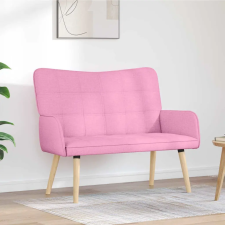 vidaXL Kétfős Kanapé Rózsaszín 115 x 61 x 87 cm szövet bútor