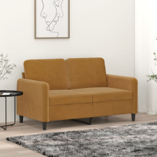 vidaXL kétszemélyes barna bársony kanapé 120 cm bútor