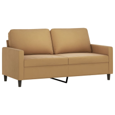 vidaXL kétszemélyes barna bársony kanapé 140 cm (359206) bútor
