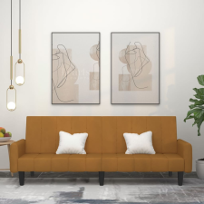 vidaXL kétszemélyes barna bársony kanapéágy bútor