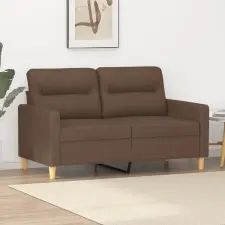 vidaXL Kétszemélyes barna szövetkanapé 120 cm bútor