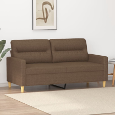 vidaXL Kétszemélyes barna szövetkanapé 140 cm bútor
