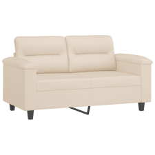 vidaXL kétszemélyes bézs mikroszálas szövetkanapé 120 cm (359560) bútor