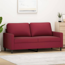 vidaXL kétszemélyes bordó bársony kanapé 140 cm bútor