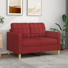 vidaXL kétszemélyes bordó szövet kanapé 120 cm bútor
