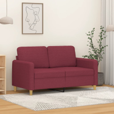 vidaXL kétszemélyes bordó szövet kanapé 120 cm bútor