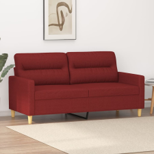 vidaXL kétszemélyes bordó szövet kanapé 140 cm bútor