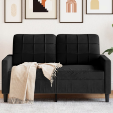 vidaXL kétszemélyes fekete bársony kanapé 120 cm bútor
