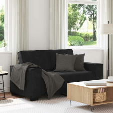 vidaXL kétszemélyes fekete bársony kanapé 120 cm bútor