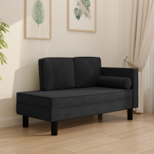 vidaXL kétszemélyes fekete bársony kanapéágy bútor