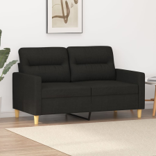 vidaXL kétszemélyes fekete szövetkanapé 120 cm bútor