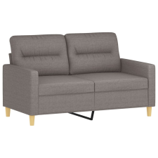 vidaXL kétszemélyes fekete szövetkanapé 120 cm (359234) bútor