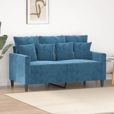 vidaXL kétszemélyes kék bársony kanapé 120 cm bútor