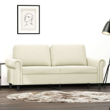 vidaXL kétszemélyes krémszínű bársony kanapé 140 cm bútor