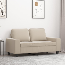 vidaXL kétszemélyes krémszínű mikroszálas szövetkanapé 120 cm bútor