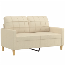 vidaXL kétszemélyes krémszínű szövetkanapé 120 cm (359085) bútor