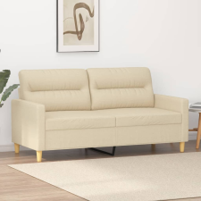 vidaXL kétszemélyes krémszínű szövetkanapé 140 cm bútor