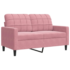 vidaXL kétszemélyes rózsaszín bársony kanapé 120 cm bútor