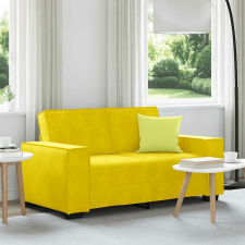 vidaXL kétszemélyes sárga bársony kanapé 120 cm bútor