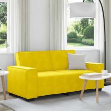 vidaXL kétszemélyes sárga bársony kanapé 140 cm bútor