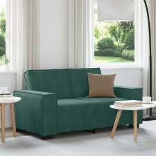 vidaXL kétszemélyes sötétzöld bársony kanapé 120 cm bútor