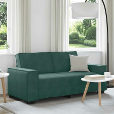 vidaXL kétszemélyes sötétzöld bársony kanapé 140 cm bútor