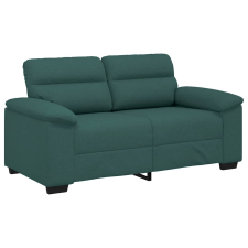 vidaXL kétszemélyes sötétzöld szövet kanapé 120 cm (4105302) bútor