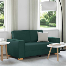 vidaXL kétszemélyes sötétzöld szövetkanapé 120 cm bútor